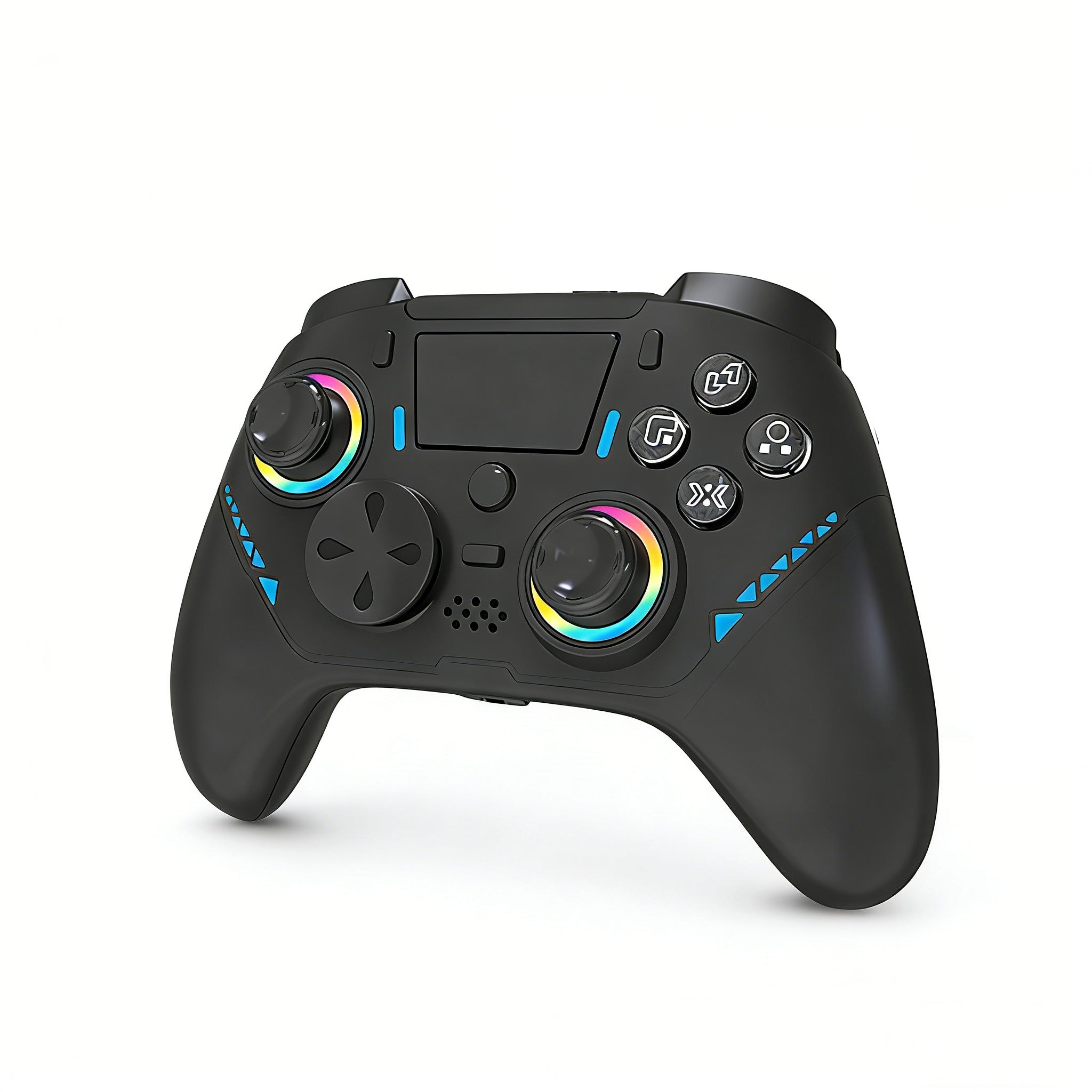 GameXO P4 Wireless Controller with RGB Lights, Hall Effect Triggers, Vibration, Macro Programming Back Buttons, BT PC Steam Game Controller