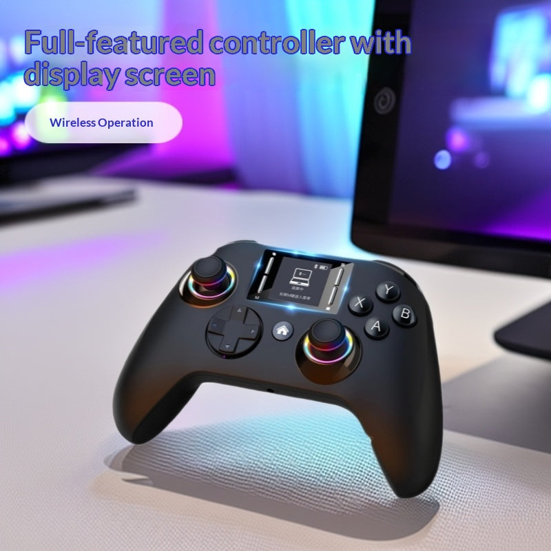Gamepad with Screen Hall effect joystick, six-axis motion-sensing macro programming, 1000mAh large capacity