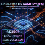 H5 Handheld Game Console, 5.0 Inch IPS HD Screen, Portable Video Arcade Build-in 40000+ Classic Games, 256GB TF Card Support 34+ Emulators with 4000mAh Battery